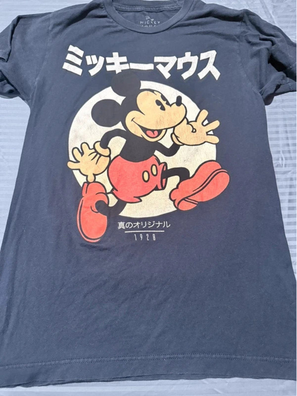 Disney Mickey Mouse Japanese Graphic T-Shirt Small 1349